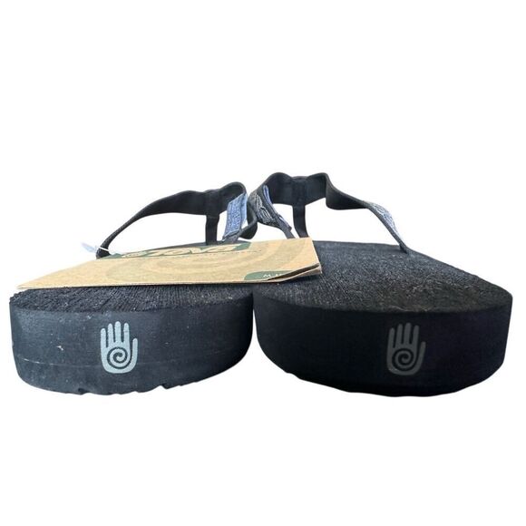 Teva NEW Men’s Mush Black Gray Blue Flip Flops Size 14 - Picture 3 of 10